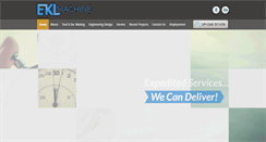 Desktop Screenshot of eklmachine.com