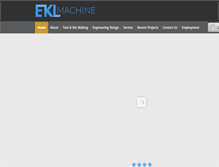 Tablet Screenshot of eklmachine.com